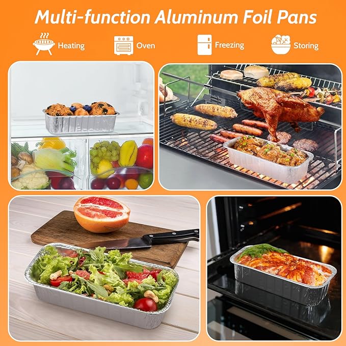 Whaleme 30 Pack Grill Drip Pans, 11 x 5 Inch Aluminum Foil Grease Catcher Cup Liner Compatible with Weber SmokeFire EX4/EX6/EPX6, Summit & Genesis II 400/600 Series