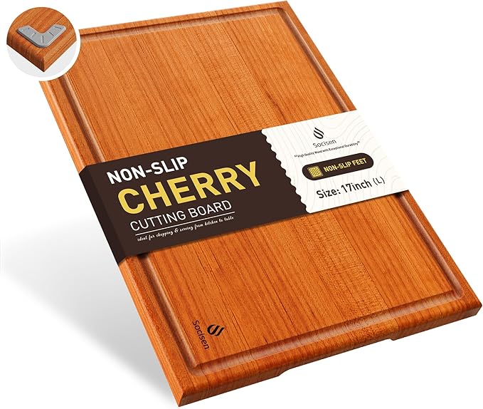 Cutting Board Wood Chopping Board Double Sided Charcuterie Boards Serving Board Kitchen Essential House Warming Hostess Host Gift Serving Tray for Christmas Wedding Birthday Anniversary Orchid Purple