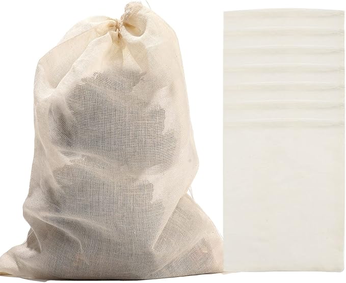 GOOTRADES 12 Pack Reusable Soup Bags,Kitchen Food Strainer Spice Filter Bag,10x8 inch