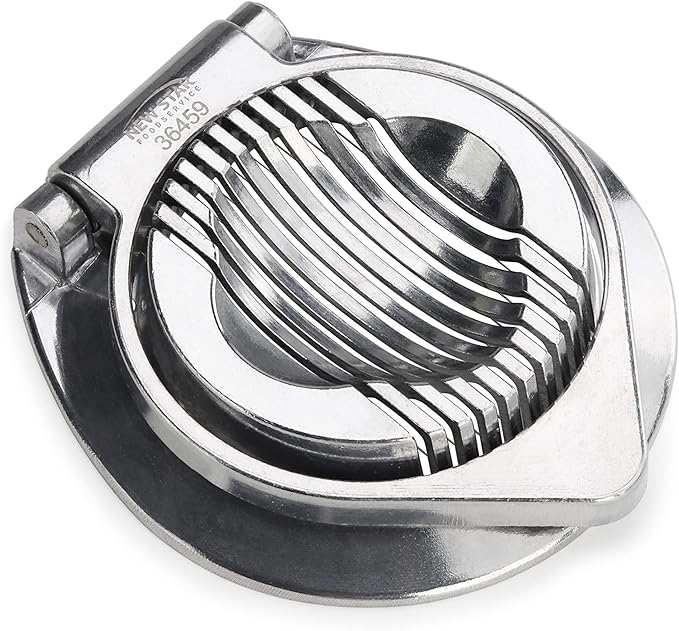 New Star Foodservice 36459 Commercial Grade Aluminum Egg Slicer, Mushroom Slicer with Stainless Steel Wire (Hand Wash Only)