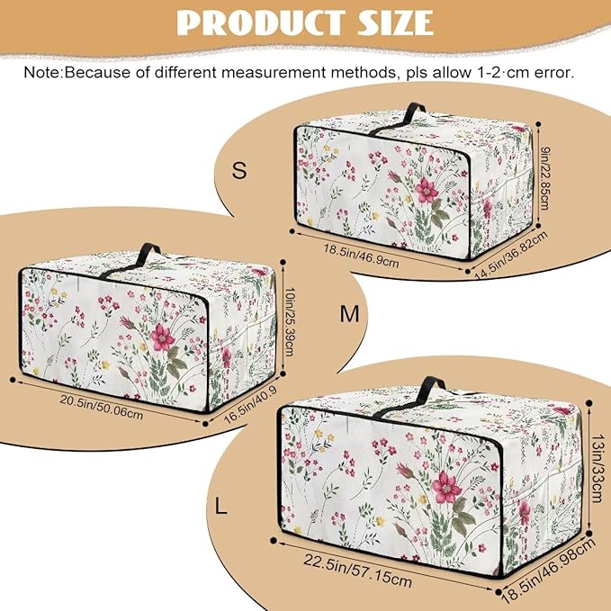 Doojoayie Floral Toaster Oven Cover Universal Fit Kitchen Appliance Dust Protector 6 Slice Toaster Cover Polyester Fabric Kitchen Appliance Dustproof Protector