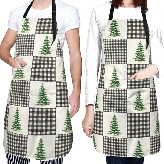 Apron with Pockets Aprons for Women Men Kitchen Chef Apron for Cooking Gardening Server Waitress Painting
