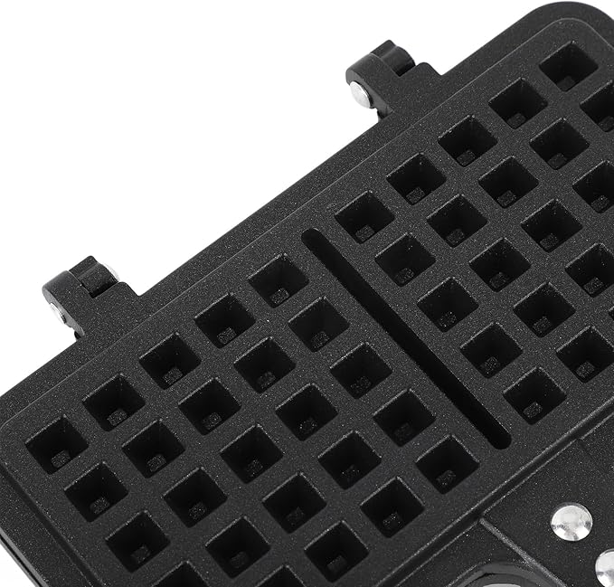 Stovetop Waffle Maker Pan, Aluminum Double Waffle Baking Pan, Non Stick Coating for Even Heating, Compact Stovetop Waffle Maker with Double Heads for Breakfast and Desserts