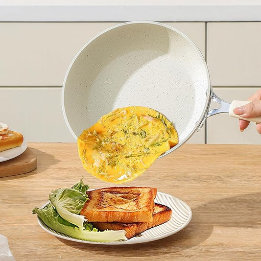 MAXCOOK Egg Pan, 8 Inch Omelette Pan Nonstick Skillet,Small Non Stick Frying Egg Pan,Medical Stone Coating Cookware, Induction Skillet for Eggs, PFOA Free Cookware (20 cm)