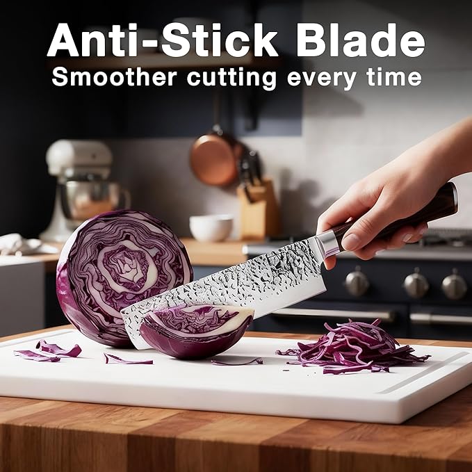 imarku Nakiri Knife,7 Inch High Carbon Stainless Steel Japanese Chef Knife,Razor Sharp Chopping Vegetable and Meat Cleaver Kitchen Knife with Ergonomic Handle,Birthday Gifts for Women and Men