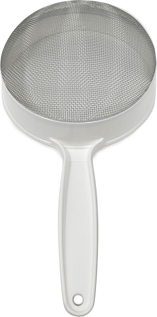 Norpro 2137 Stainless Steel Strainer, 7", White