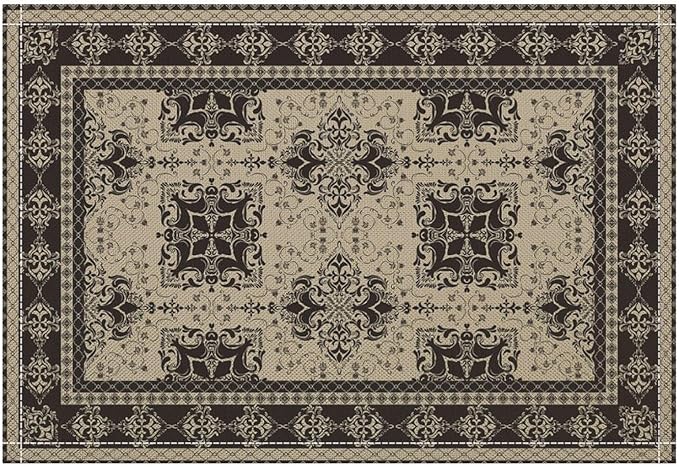 Ethnic Boho Placemats Set of 4 Persian Bohemian Floral Art Printed Dining Table Mats for Restaurant Home Kitchen Holiday Picnic Party Decor 12x18in