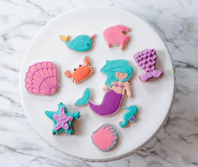 Handstand Kitchen Under the Sea 15-piece Ultimate Mermaid and Sea Life Baking Party with Recipes