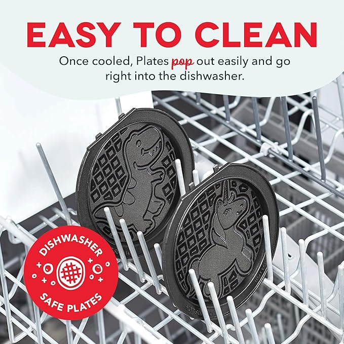 Dash MultiMaker® Mini System - Compact Waffle Maker for Family Breakfasts - Removable Griddle Plates & nonstick surface - 6 Plates - Aqua,(Pack of 4)