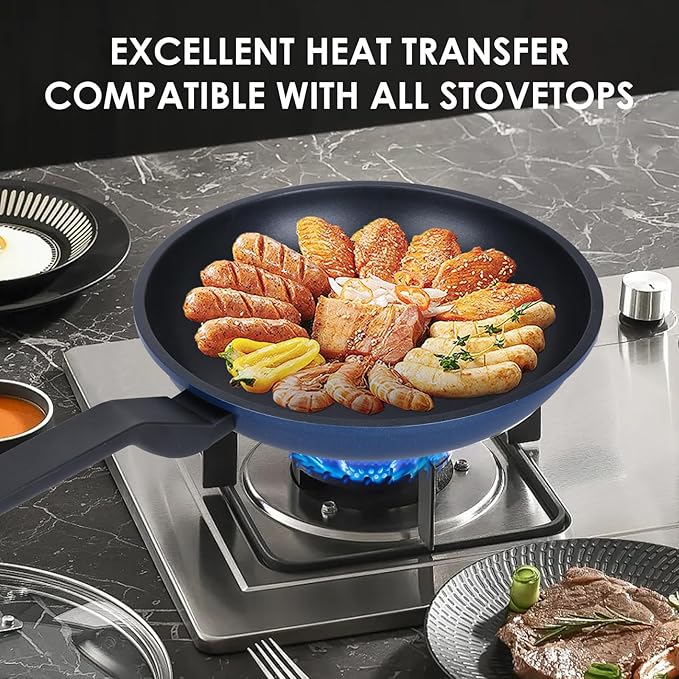 Legacy Culinaryware Nonstick Frying Pan Skillet,12 Inch Frying Pan Skillet,Egg pans,Omelette Pan,PFOA Free,Kitchen Pots Induction Pot