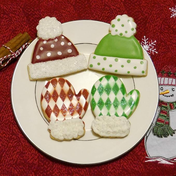 Sweet Cookie Crumbs Mitten Cookie Cutter - Stainless Steel - Dishwasher Safe (Mitten 3 Piece)
