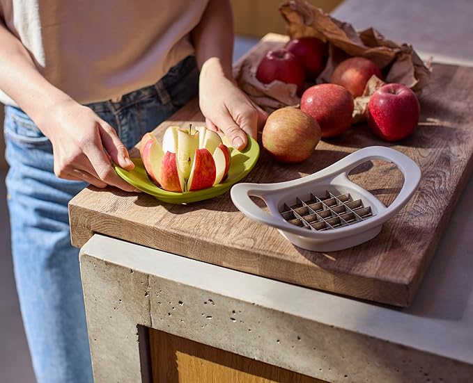 Joseph Joseph Nest Press 2-in-1 Apple Corer & Divider and Potato Chipper, Stainless Steel blades, BPA free, Dishwasher safe
