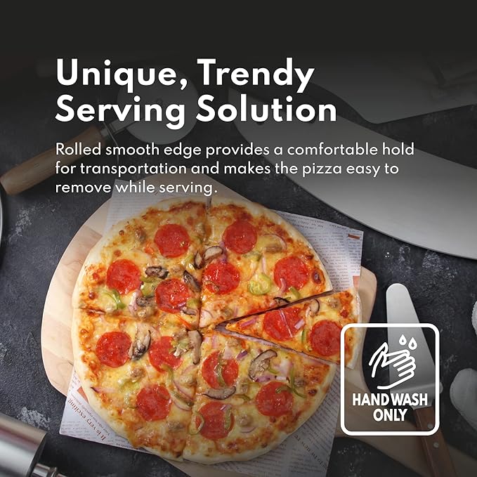 New Star Foodservice 50769 Pizza Pan/Tray, Wide Rim, Aluminum, 16 Inch
