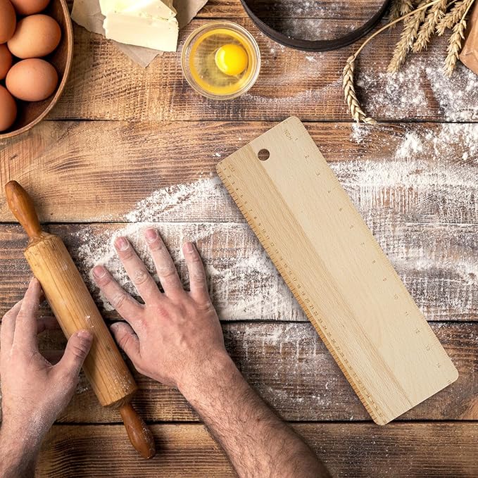 15 Inch Bread Transfer Peel Beech,French Bread Flipping Board Hanging Bread Peels, Bakeware for French Bread Baking(Wood color)