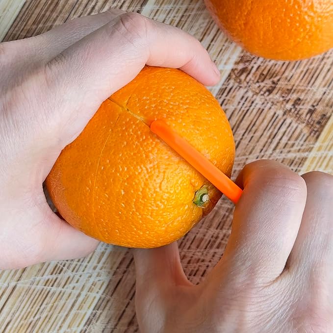 CybrTrayd R&M Long Citrus Peeler, One Size, Yellow