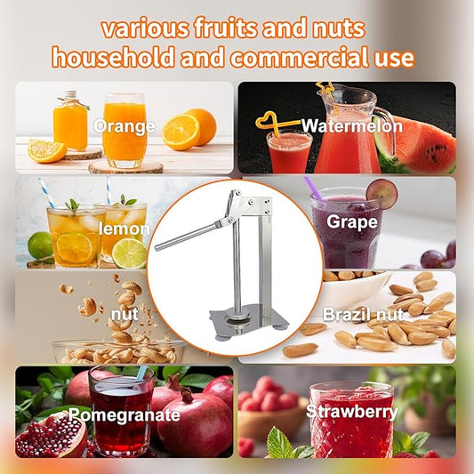 Manual desktop heavy duty lemon smasher orange juicer lemon squeezer citrus juicer fruit crusher lime extractor nut grinder for fruit and nuts（WN014)