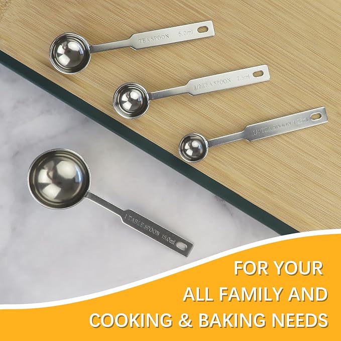 1PCS 1/2 Tsp(1/6tbsp, 2.5ml) Single Measuring Spoon, Stainless Steel Individual Measure Scoop Only