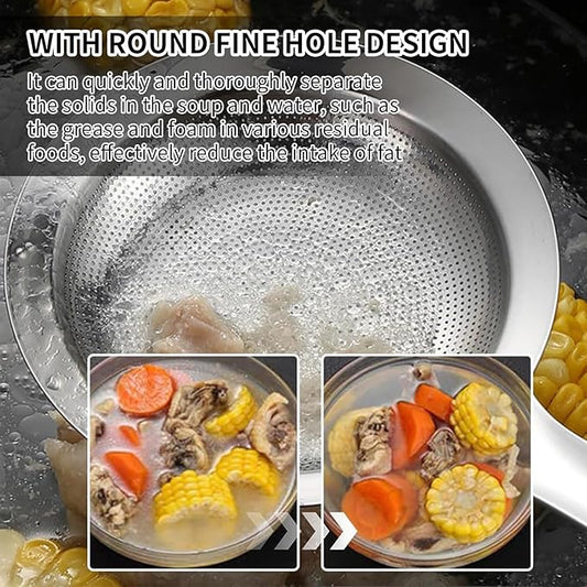 Fine Mesh Stainless Steel Colander, 2024 Upgrade Spoon Extra Fine Mesh Strainer with Handle,Sieve Fine Mesh Colander Spoon Strainer Oil Filter Food Strainer Kitchen Gadget (Small)