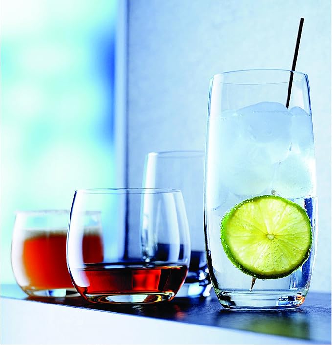 Schott Zwiesel Tritan Crystal Glass Banquet Barware Collection Beer Tumbler/Highball Cocktail Glass, 11.2-Ounce, Set of 6