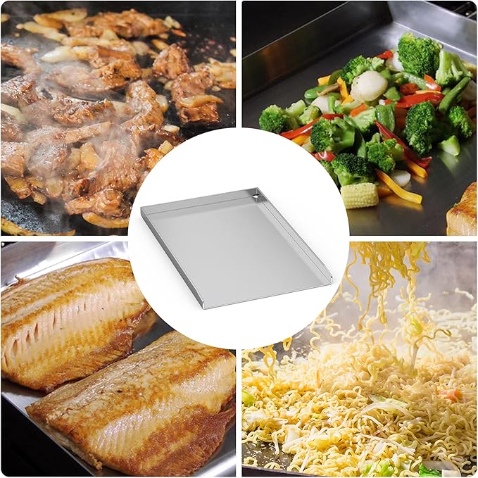 Stanbroil Stainless Steel Griddle Pan for Weber Spirit Grill Models - Gas Grill Griddle for Spirit 300 series, Spirit 700, Genesis Silver B/C, Genesis Gold B/C, Genesis Platinum B/C (2005 model Year)