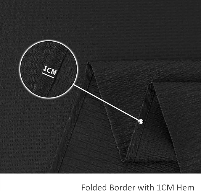 maxmill Square Tablecloth Water Resistance Antiwrinkle Spill Proof Weaved Texture Table Cloth, Decorative Fabric Table Cover for Banquet Parties Event Holiday Dinner, 70 x 70 Inch, Black