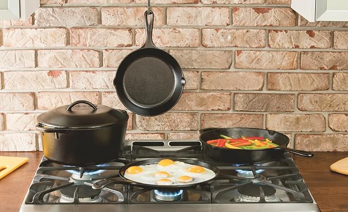 Lodge 2 Quart Pre-Seasoned Cast Iron Dutch Oven with Lid - Dual Handles - Use in the Oven, on the Stove, on the Grill or over the Campfire - Black
