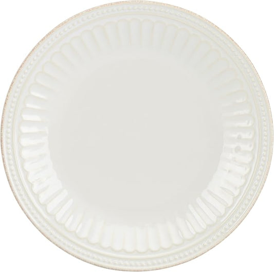Lenox White French Perle Groove Accent Plate, 1.30 LB