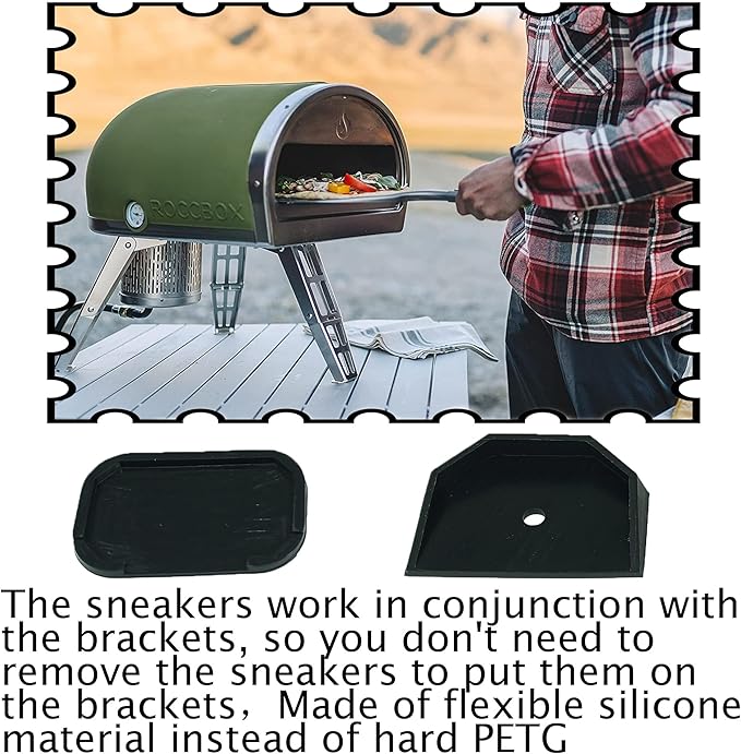 YMHYJY fits for Gozney Roccbox Pizza Oven Rubber feet Surface and Pedestals (pack of 6)