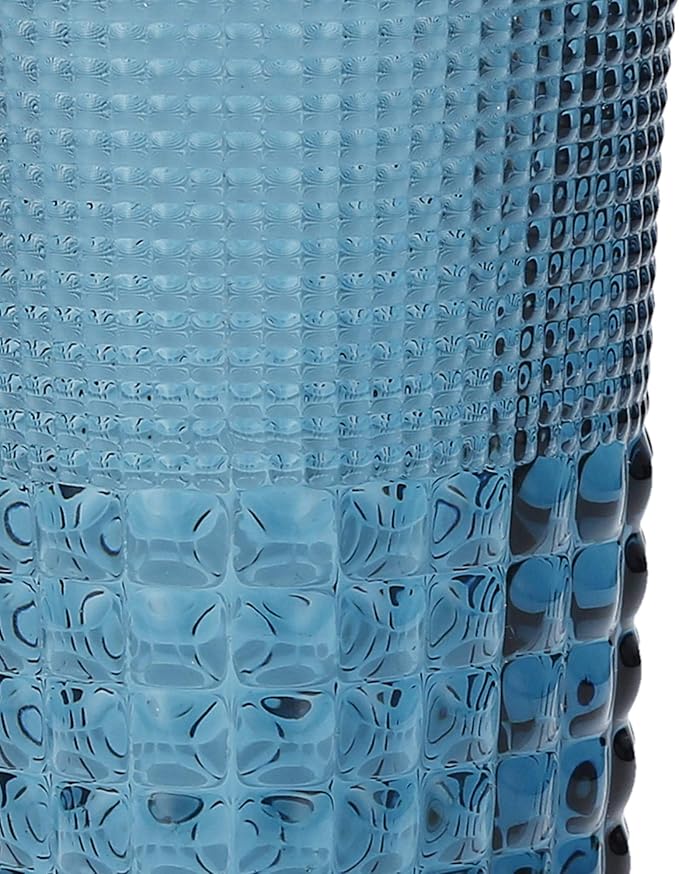 Fortessa Malcolm Double Old Fashioned Cocktail Glass 6 Pack, 11.5-Ounce, Cornflower Blue