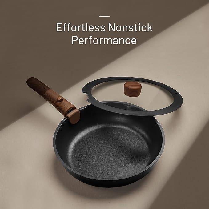 CAROTE 25pcs Pots and Pans Set Non Stick, Cookware Sets, Kitchen Set, Oven/Dishwasher/Fridge Safe, Space Saving Pots Set, Nonstick Set with Versatile Detachable Handle, Induction RV Set, Black