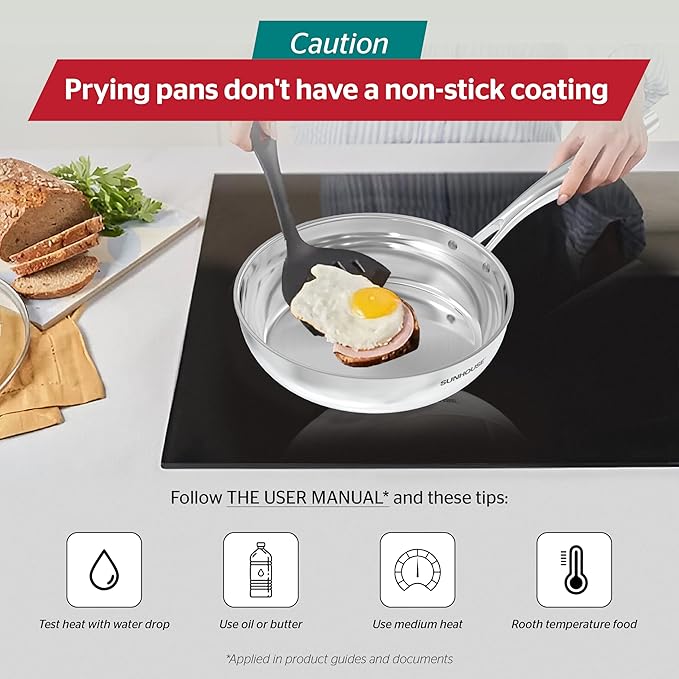 Sunhouse Frying Pan (FRY PAN (Chef Series), 10 inch)