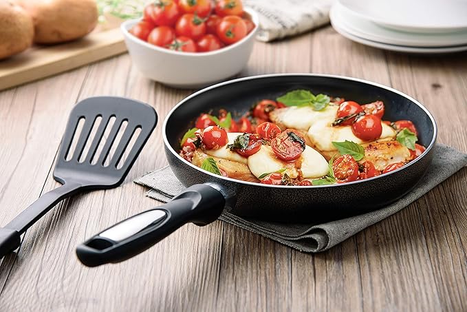 Alpine Cuisine Fry Pan 13-Inch Nonstick Coating Gray, Frying Pans Nonstick for Stove with Stay Cool & Comfortable Handle, Durable Nonstick Cookware, Ideal for Family