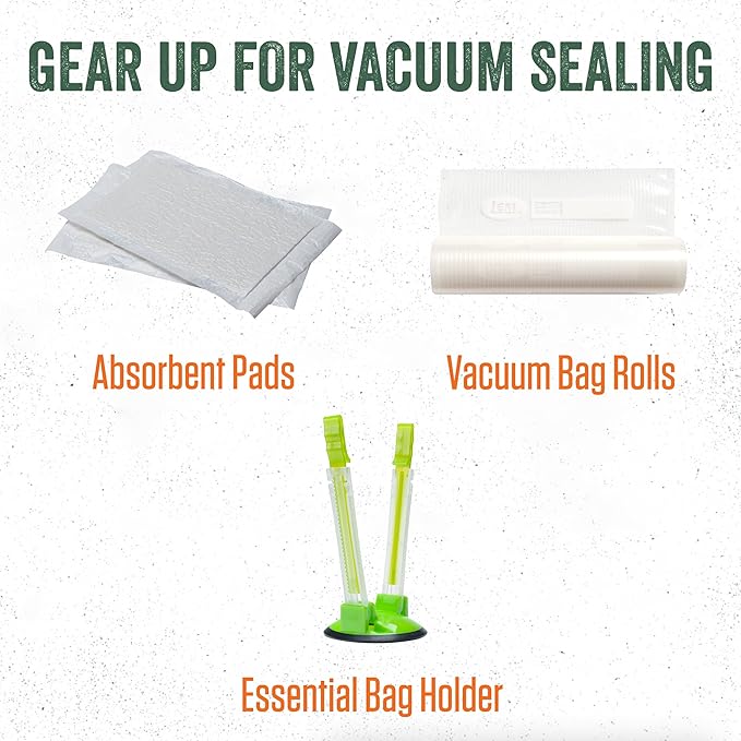LEM Products MaxVac 100 Plastic Vacuum Sealer with 12 Inch Seal Bar, Silver and Black