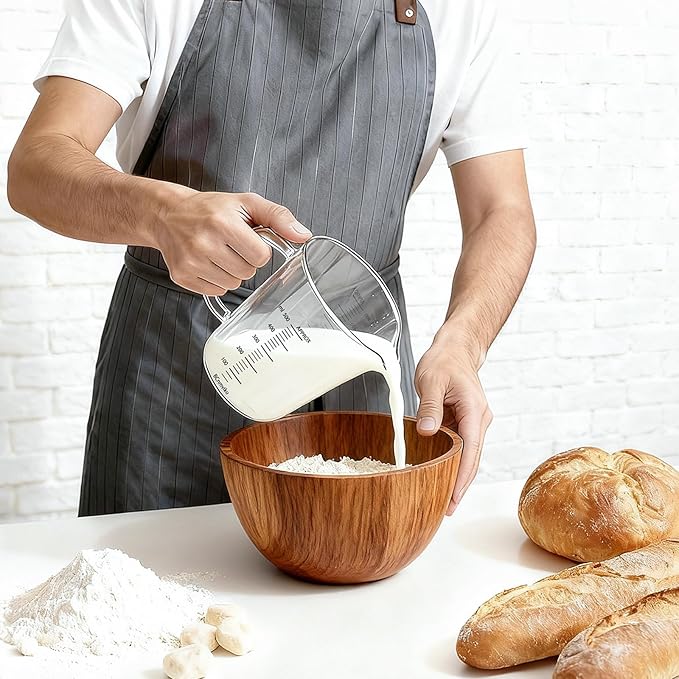 500ml/2 Cup Glass Measuring Cup,Liquid Measuring Cups with Handle for Baking,Cooking,Prepping Kitchen Essentials