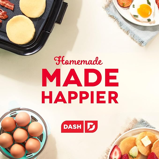 Dash MultiMaker® Mini System - Compact Waffle Maker for Family Breakfasts - Removable Griddle Plates & nonstick surface - 5 Plates - Red