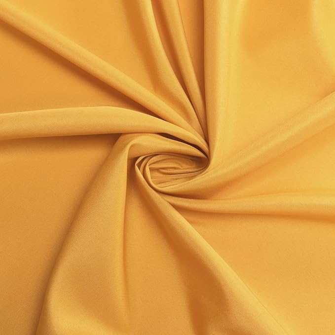 sancua Round Tablecloth - 60 Inch - Water Resistant Spill Proof Washable Polyester Table Cloth Decorative Fabric Table Cover for Dining, Buffet Parties and Camping, Gold (Fits 20-48 Inch Tables)
