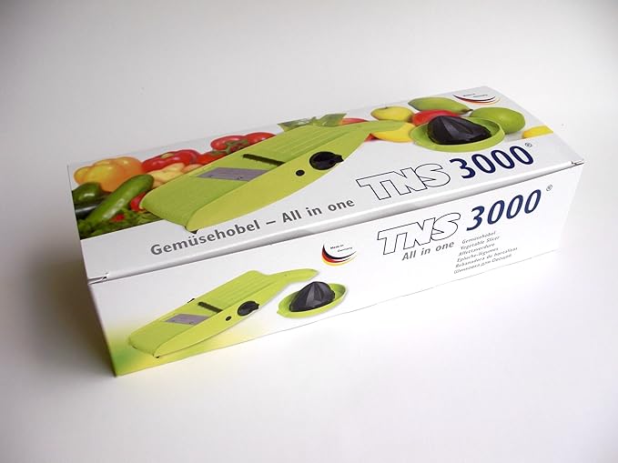 TNS 3000 All-IN-ONE Mandolin Vegetable/Fruit Slicer Julienne Cutter Chopper Juicer - Lime-Black Color