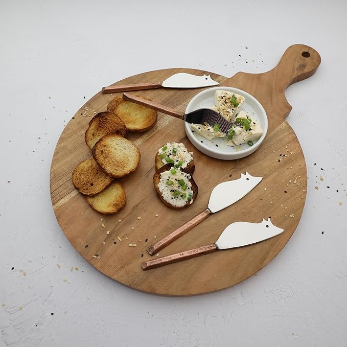 INOX artisans Plateau Ratoncito Cheese Spreader/Knife 4 Pc. Set