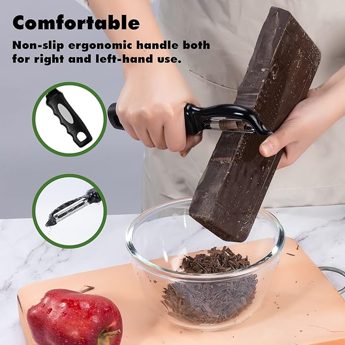 Rainspire Vegetable Peeler Potato Peelers for Kitchen, Sharp Stainless Steel Blades Veggie, Comfortable Handle Fruit Peeler, Carrot Peeler Apple Peeler Dishwasher Safe