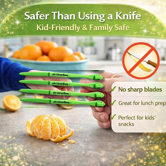 Citrus Queen Orange Citrus Peeler - Single Pack Trial Size for Cocktails, Kitchen & Travel Use
