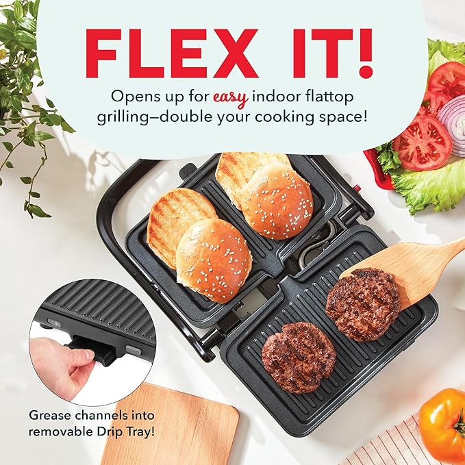 MultiMaker® Flex Press Grill System, Grill + Griddle, Removable Plates - Forged Iron