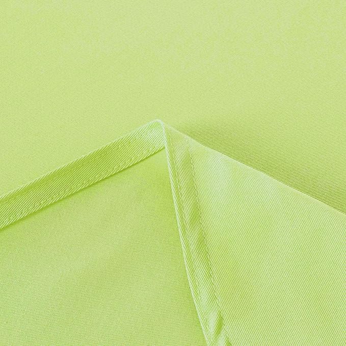 Obstal 210GSM Rectangle Table Cloth - Heavy Duty Water Proof Microfiber Tablecloth, Decorative Fabric Table Cover for Outdoor and Indoor Use (Light Green,60 x 84 Inch)