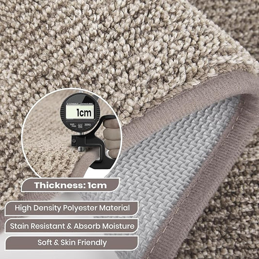 Washable Kitchen Rugs Set of 2 (24" x 35.5" + 24" x 59" Rectangular), Kitchen Mats for Floor, Indoor Entryway Runner Rugs for Laundry, Bathroom, Door, Bedroom (Roll Packing)