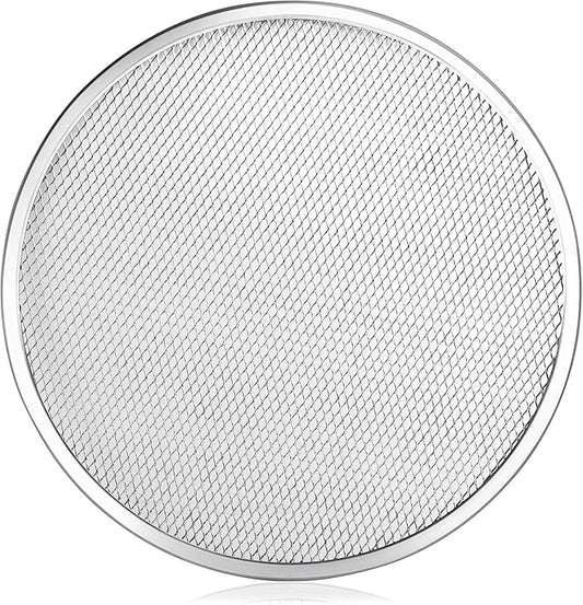 Fonteme 11-inch Aluminum Pizza Screen | Commercial Grade Pizza/Baking Screen for Oven | Pizza Baking Tray for Home And Restaurant | Round, Aluminum, 11-inch [1PK]