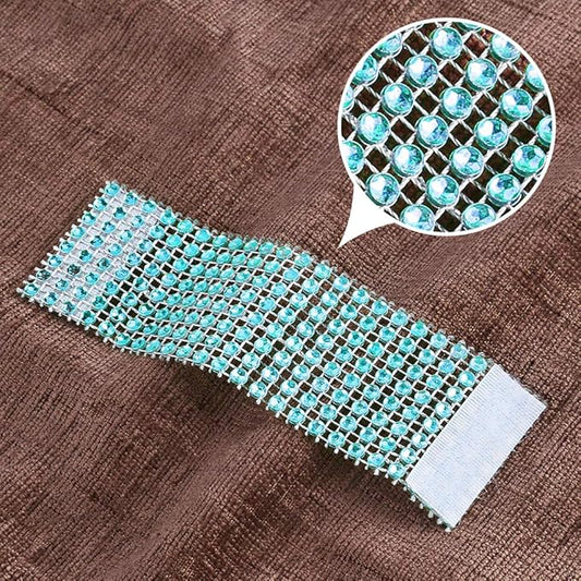 Accmor 100pcs Napkin Rings, Blue Napkin Rings Buckles for Table Decorations, Wedding, Dinner, Party, DIY Decoration