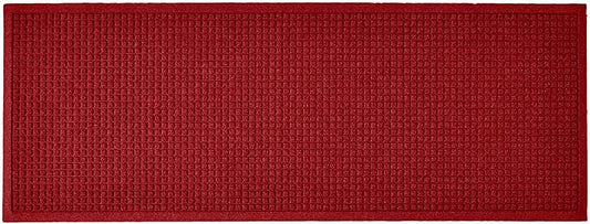 Hudson Exchange (22"x60", Red/Black) Waterhog Fashion Runner Floor Mat