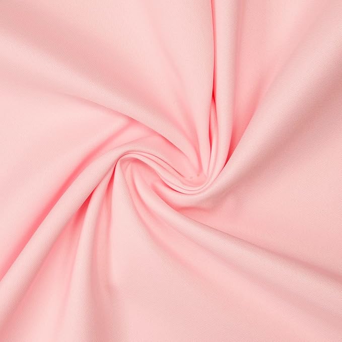 Gee Di Moda Pink Round Tablecloth - 108 Inch, Heavy Duty, Machine Washable, Wrinkle Resistant, Ideal for 48 to 72 Inch Round Tables, Perfect for Buffet, Holidays, Dinner, Wedding & Baby Showers