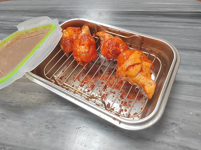 Better Breader Shaker Bowl with Lid, 2.6QT Stainless Steel Breading Shaker Bowl for Fried Fish, Chicken, Flour Coating