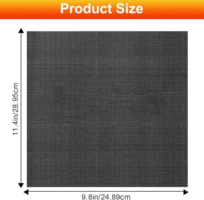 GWYSY 4 Packs Oven Liners for Bottom of Oven, 11.4"x9.8" Reusable Non-Stick Heat Resistant Toaster Liners Toaster Mat for Cuisinart TOA -28 TOA -26 AFR-25 Air Fryer Convection Oven