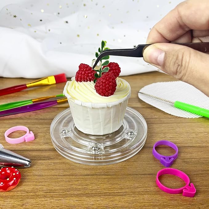 56 PCS Cookie Decorating Kit Supplies Including Acrylic Turntable Decoration Brushes Scribe Needle Piping Bags Icing Tips for Cookie Cupcake Cake Decorations
